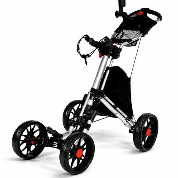 Yorrx® Pro 3 Golftrolley: 4-Rad-Alu-Pushtrolley